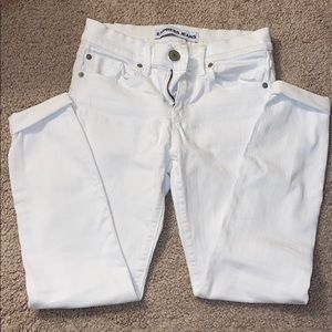Mid-Rise Skinny White Jeans